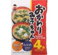 Shinsyuichi Wakame Fried Bean Curd instant Miso Soup (made in Japan) 4 servings 神州一味海苔味赠汤