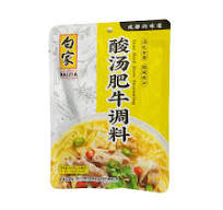 BaiJia ChuanXiangChuFang Sour Beef Stew Seasoning 160g 白家酸汤肥牛调料160G