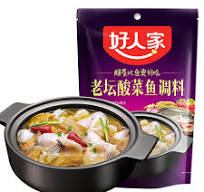 HRJ-Seasoning For Fish With Pickle(Laotan) 360G 好人家老坛酸菜鱼调料360G