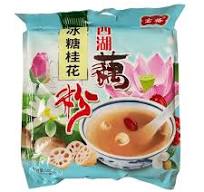 BaoGe Lotus Root Powder Osmanthus Flavor 500g 西湖藕粉冰糖桂花 500G 内含16袋