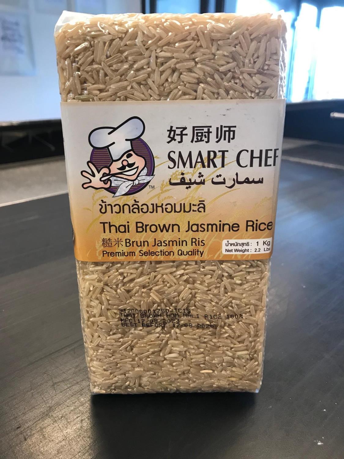 Smart Chef premium Thai riceberry brown Jasmin rice1kg 好厨师泰国特级糙米1公斤