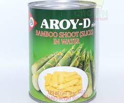 Aroy-D Bamboo shoot slices in water 540g 泰国竹笋片罐头540克