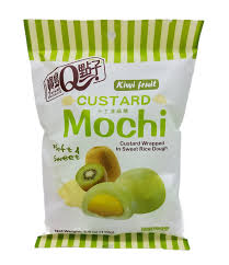 Q- Custard kiwi Mochi 110g 宝岛Q卡仕达獼猴桃麻薯110克