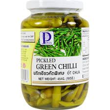 PENTA Pickledd green chilli 454g PENTA瓶装绿泡椒454克