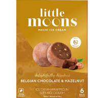 Little Moons Mochi Ice Cream Chocolate&hazelnut flavor(6 pieces)250G 小月亮巧克力榛子马薯冰淇淋6只装250克