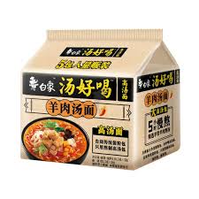 BX Insant noodle Mutton flavor 5 packs 520g 白象汤好喝羊肉汤面5连包520克