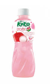 KATO Lychee juice with Coco jelly 280ml 卡兔荔枝椰果汁280毫升