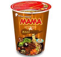 MAMA instant noodle Cup beef flavor 70g 妈妈牛肉味杯装方便面70克