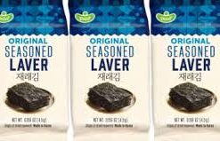 DELIEF Original Seasoned Laver(3pcsx4,5g) 韩国国产原味海苔片3连包24克