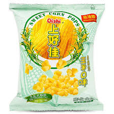 SHJ sweet corn pops 40g 上好佳玉米田园泡40克