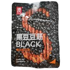 GENJI Black beancurd spicy flavor 70g 源式黑豆豆筋麻辣味70克