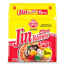 OTTOGI Jin Ramen Spicy flavor 5pk (120gx5) 6000g 韩国奥多吉金辣拉面五连包600克