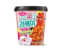 Delief Carbo Hot chicken Flavor Rabokki 180g 韩国奶酪辣鸡年糕炒面180克