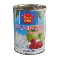 CHEF CHOICE Coconut Jelly in Lychee Sirup 565g 大厨椰果荔枝565克