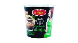 KASET Instant Bean Vermicelli Stew Beef Flavour (cup) 35g 泰国杯装牛肉味绿豆即食粉丝35G