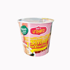 KASET Instant Bean Vermicelli Shrimp Tom Yum Flavour (cup) 35g泰国冬阴功虾绿豆杯装即食粉丝35G