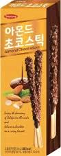 Sunyoung sticks almond and chocolate sticks(Made in Korea)54g 韩国国产杏仁巧克力棒54克