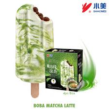Ice Bar Boba Matcha Latte SHAOMEI 75G 小美珍珠抹茶冰激凌75G