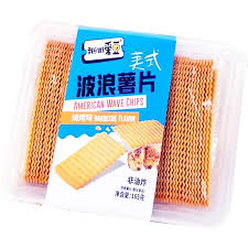 V-LONG American Wave Chips BBQ165g 我们的爱豆美式烧烤波浪薯片165克