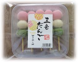 SHOKU Dango 5 stk (Made in Japan)225g 日本国产三色和果子5串225克