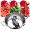 FOOD GRADE Stainless hotpot 1stk 火锅304不锈钢鸳鸯锅