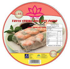 LOTUS Fresh Springroll Rice paper 22cm 400g 莲花牌越南圆形春卷米皮22CM 400克