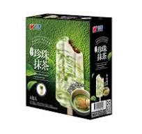 SHAOMEI  Ice Bar Boba Matcha Latte 75gX4pcs 小美珍珠抹冰淇淋一盒4只