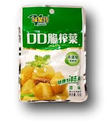WEIJUTE  Vegetables Pickled Crisp 53g 味聚特口口脆榨菜53克