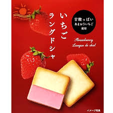 NIKKO FOOD Strawberry langue(Made in Japan) 45g日本国产限定草莓夹心蛋糕45克