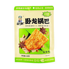 WOLONG Rice Cracker Five spicy flavor200g 卧龙锅巴五香味200克
