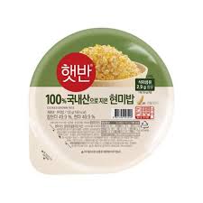 HETBAHN Microwavable cooked brown rice 130g(Made in Korea)500g 韩国微波炉速食糙米130克