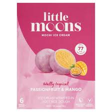 LITTLE MOONS  Mochi Ice Cream Passion Fruit & Mango  6 pieces 250g