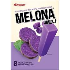 BINGGRAE  Melona Ice Bar Purple Yam 8stk 韩国国产香芋冰淇淋8只装