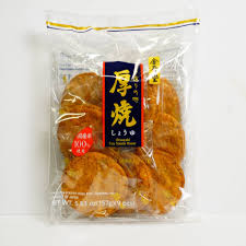KINGODO Japanese Rice Craker Atsuyaki soy sauce(Made in Japan)日本国产金吾堂厚烧161克