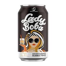 MADAM HONG Lady Boba black sugar bubble tea 315ml 洪大妈黑糖珍珠奶茶315毫升