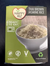 HAPPY RIZ Thai Brown Jasmie Rice 220g 泰国即热茉莉糙米220克
