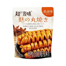 Wheat gluten snack bittern  flavor 100g 超友味烤面筋片 老卤味100克