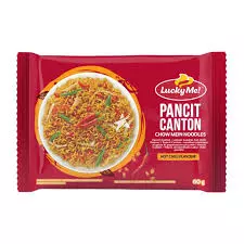 LUCKY ME Pancit Canton Chow Mein Noodles hot chilli flv 60g 菲律宾辣炒面60克