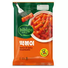 BIBIGO Tteokbokki pouch sweet & spicy 360g 韩国必品阁甜辣年糕条360克