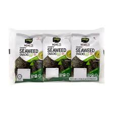 BIBIGO Crispy seaweed snacks wasabi (3x5g)