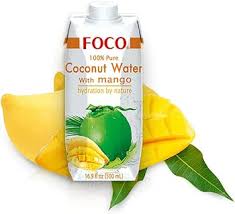 FOCO UHT COCONUT WATER WITH MANGO 500ml芒果味椰子水500毫升