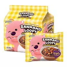 PALDO Zanmang Loopy Jjajang Noodle Original 4pk x110g 韩国八道赞萌露比炸酱面4连包440克