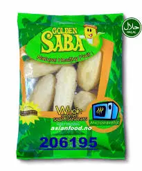 GOLDEN SABA Steamed Saba banana - Whole 454g
