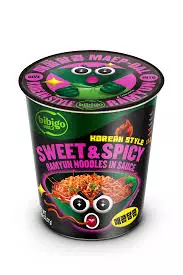 BIBIGO K-Chicken Flavoured Ramyun Sweet & Spicy 97g