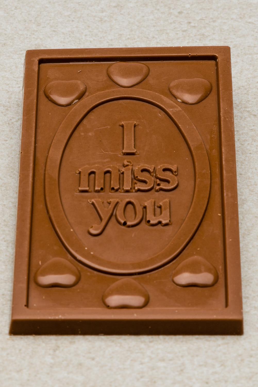 I miss you plate