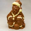 Nisse med barn julesjokolade