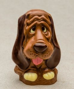 Hund, stor sjokoladefigur