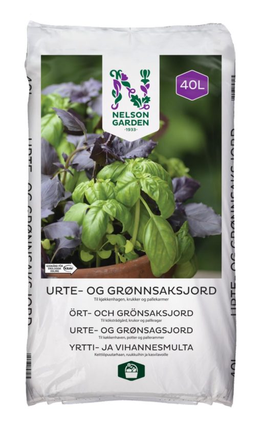 Urte & Grønnsaksjord 40L KRAV