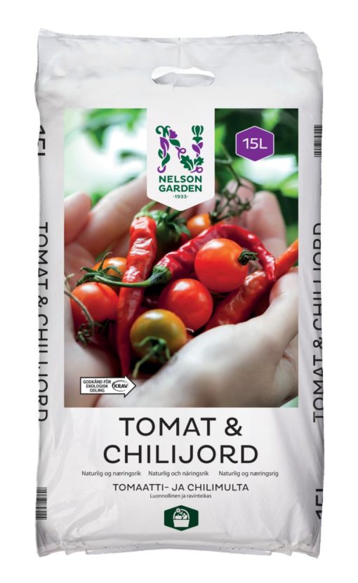 Tomat & Chilijord 15L Krav