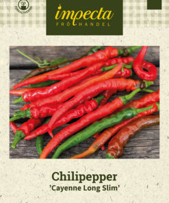 Chilipepper 'Cayenne Long Slim' Rød